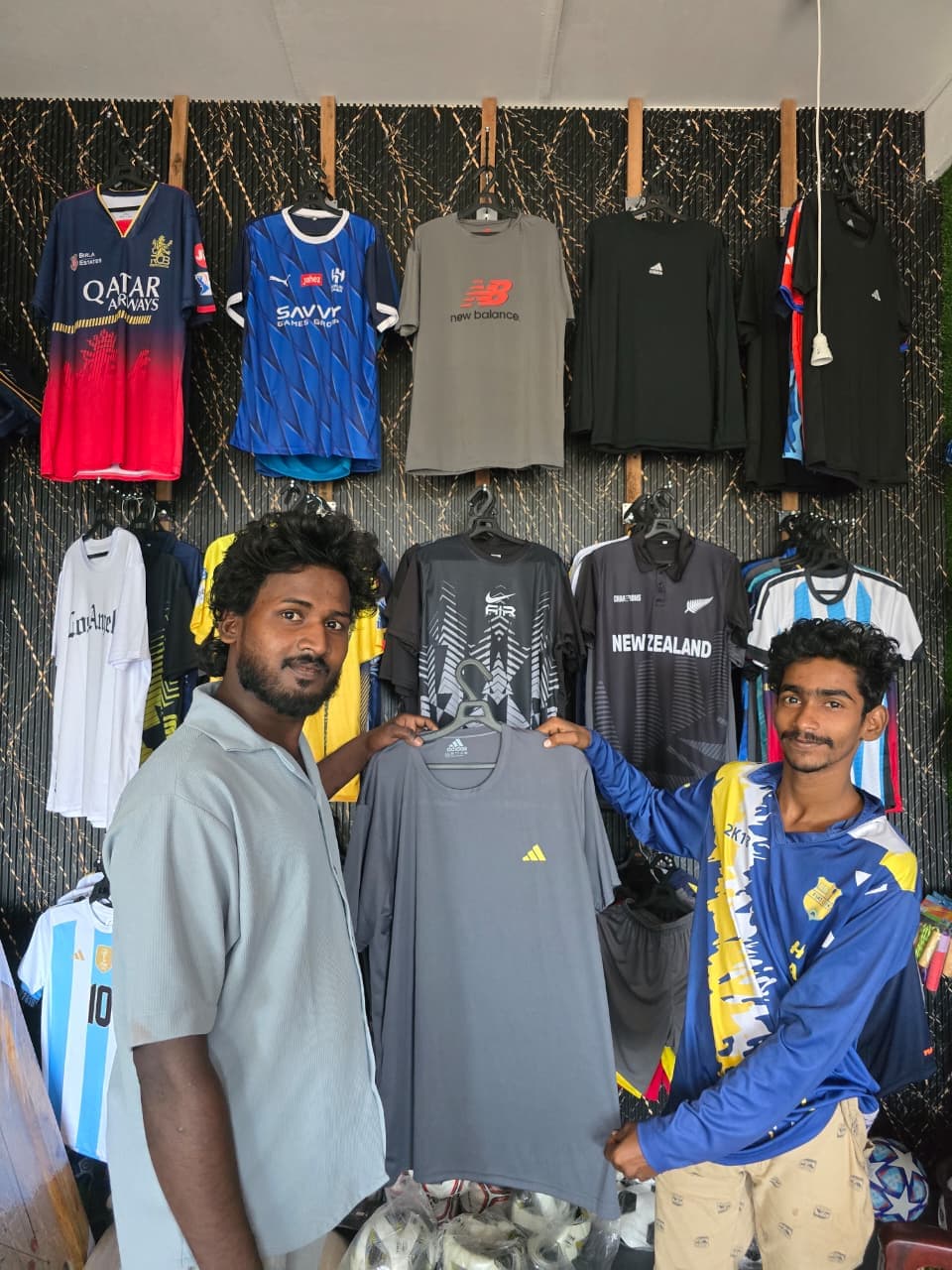 Team members happy with purchased gear